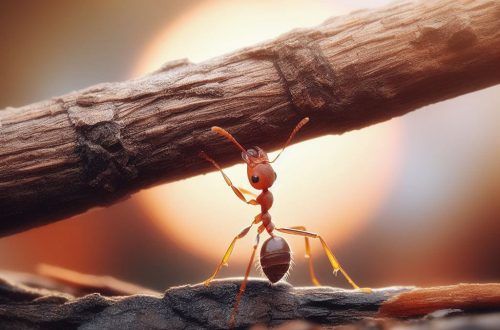 Voluntad o cabezonería, hormiga levantando un palo de un tamaño descomunal